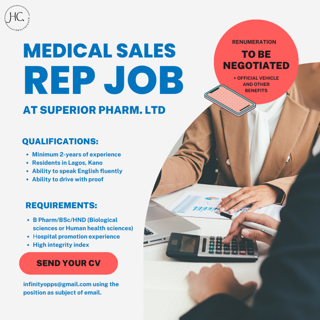 Medical Rep vacancy at superior pharmaceutical limited