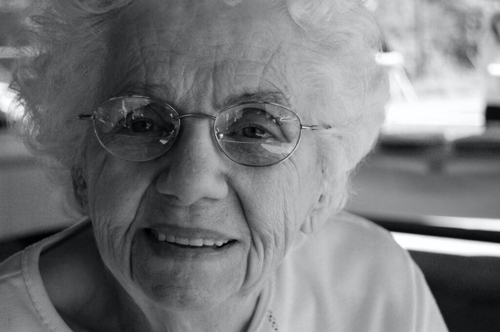 Elderly patient managing pain