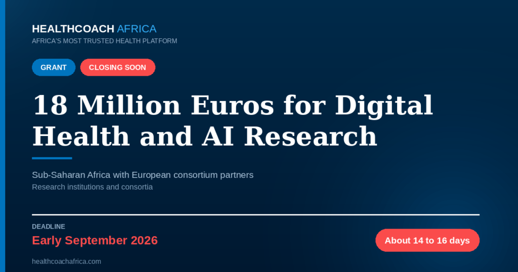 EDCTP3 Digital Health and AI Grant Sub-Saharan Africa healthcare innovation banner
