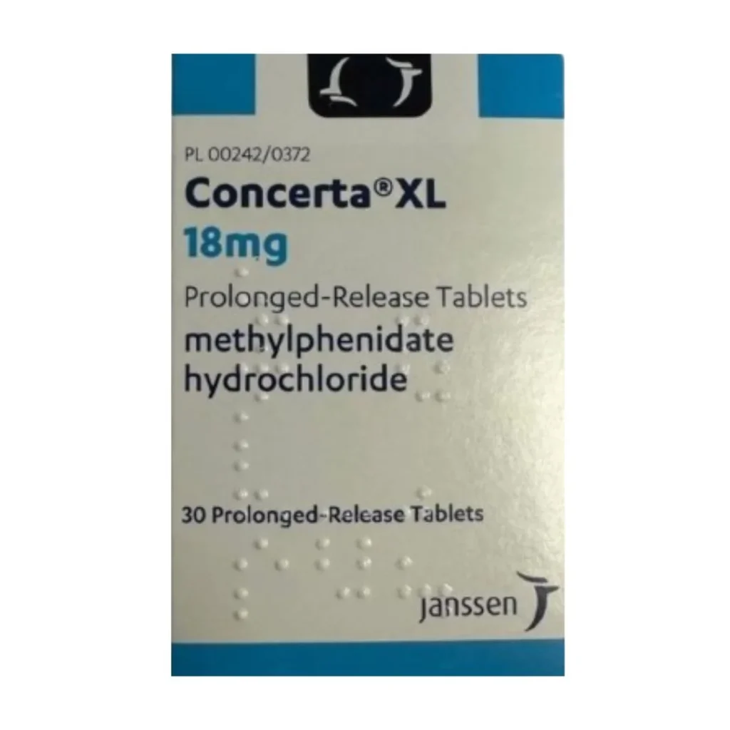 Concerta ADHD Treatment Guide detailing OROS extended release dosage and safety precautions