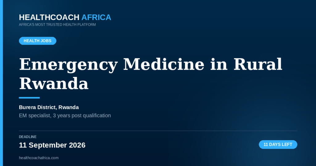 PIH Rwanda Emergency Physician clinical facility at Butaro Level II Teaching Hospital