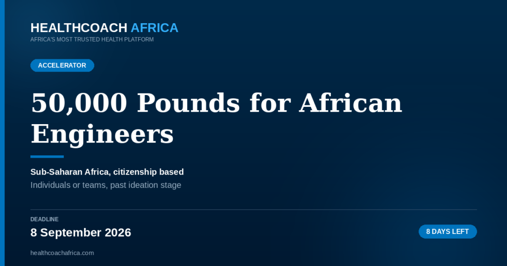 Africa Prize Engineering Innovation Royal Academy of Engineering grant call