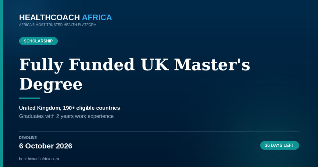 Chevening Scholarship 2027 2028 Health Applicants fully funded UK master degree program