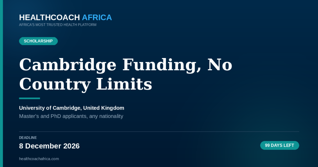 Gates Cambridge Scholarship 2027 2028 Health Applicants fully funded postgraduate studies at Cambridge
