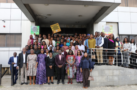 NAFDAC trains pharmacists reserve force emblem representing official regulatory authority