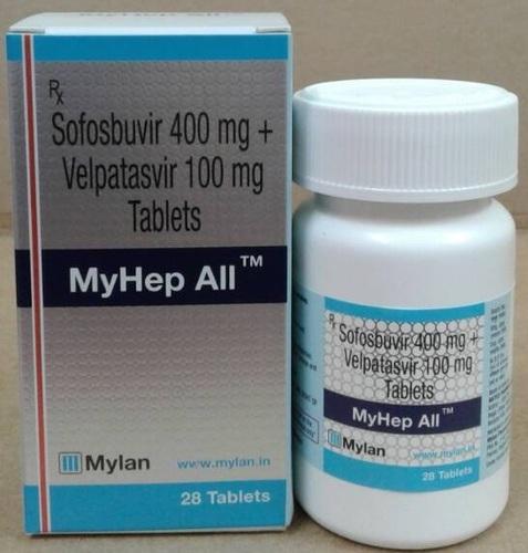 MyHep All treatment guide bottle showing Sofosbuvir and Velpatasvir tablets