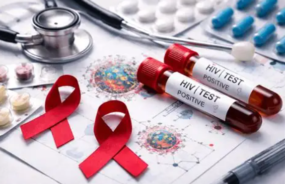 As Ghana HIV incidence falls 14%, community health worker conducts HIV self-testing counseling in Accra