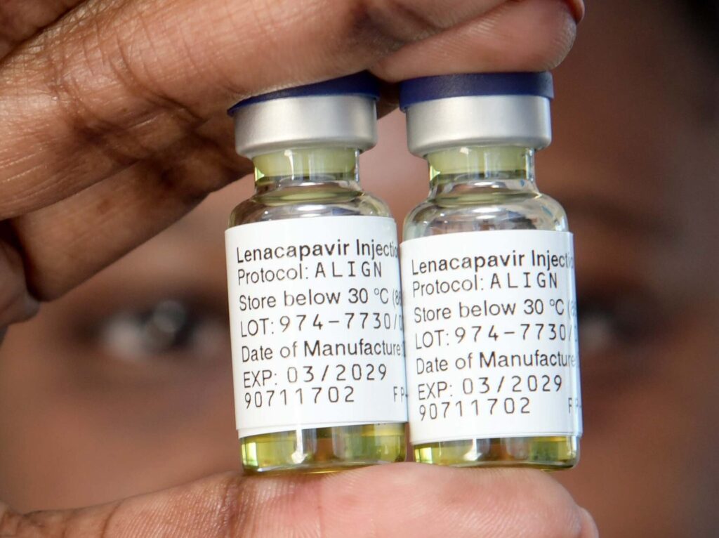 South Africa lenacapavir rollout nurse preparing six-monthly HIV prevention injection at Western Cape clinic