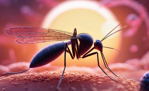rwanda malaria incidence eases - health worker testing patient