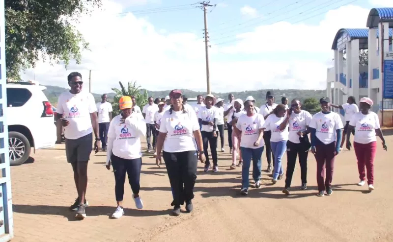 murang'a health workers rally against - maternal health drive