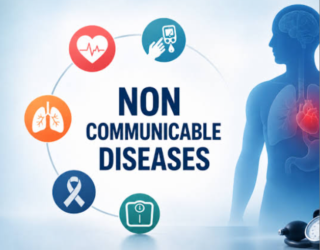 Rwanda non communicable disease burden highlighted by healthcare professionals examining a patient