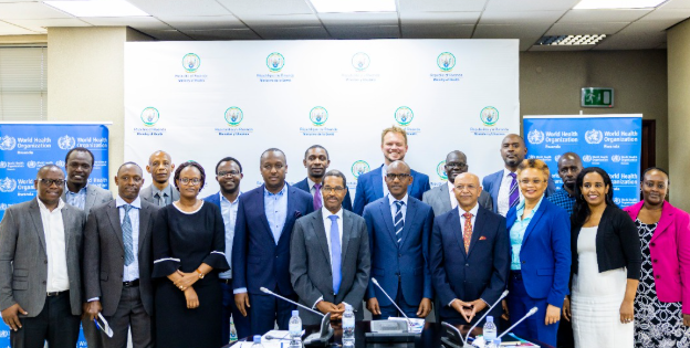Rwanda epidemic preparedness partnership announcement with Ministry of Health and WHO officials in Kigali