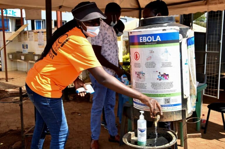 ebola cases in kenya health worker quarantine hospital